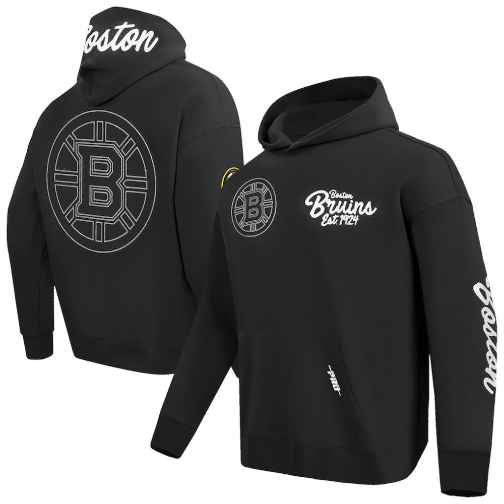 Boston Bruins Pro Standard Paint the City Pullover Hoodie Black