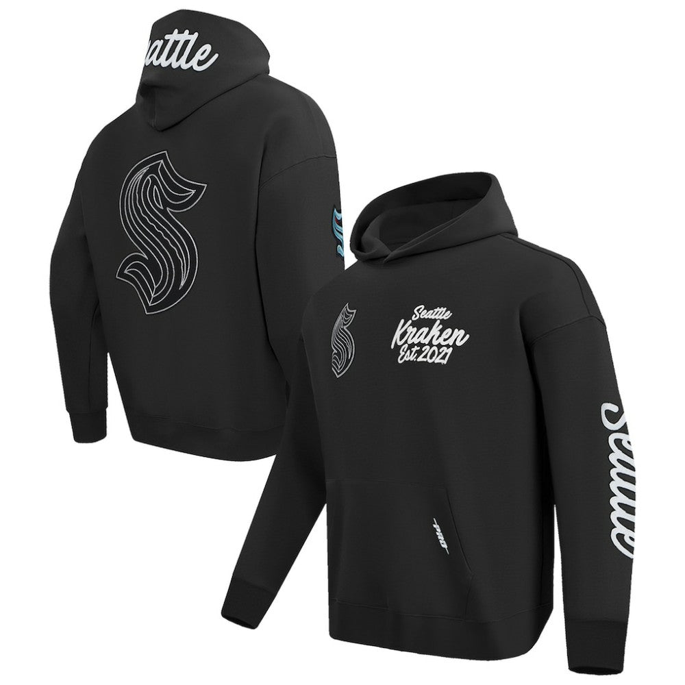 Seattle Kraken Pro Standard Paint the City Pullover Hoodie Black
