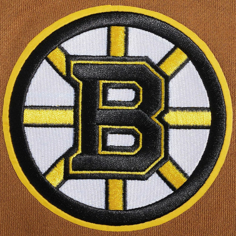 Boston Bruins Pro Standard Paint the City Pullover Sweatshirt Brown