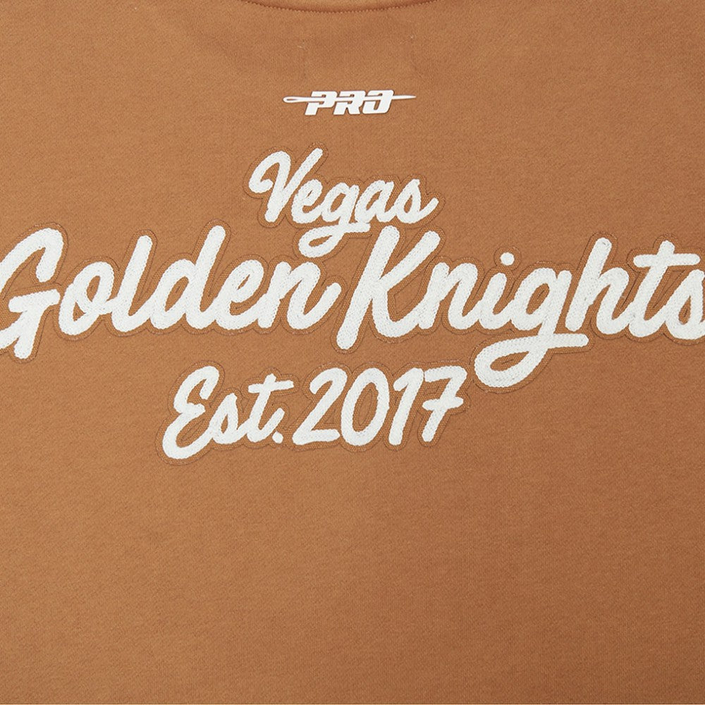Vegas Golden Knights Pro Standard Paint the City Pullover Sweatshirt Brown