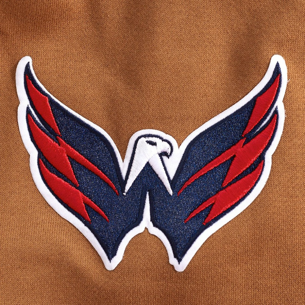Washington Capitals Pro Standard Paint the City Pullover Sweatshirt Brown