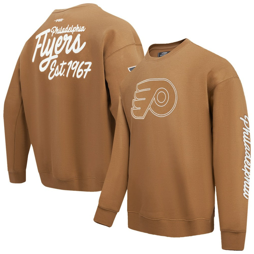 Philadelphia Flyers - Pro Standard Paint the City Pullover Sweatshirt Brown