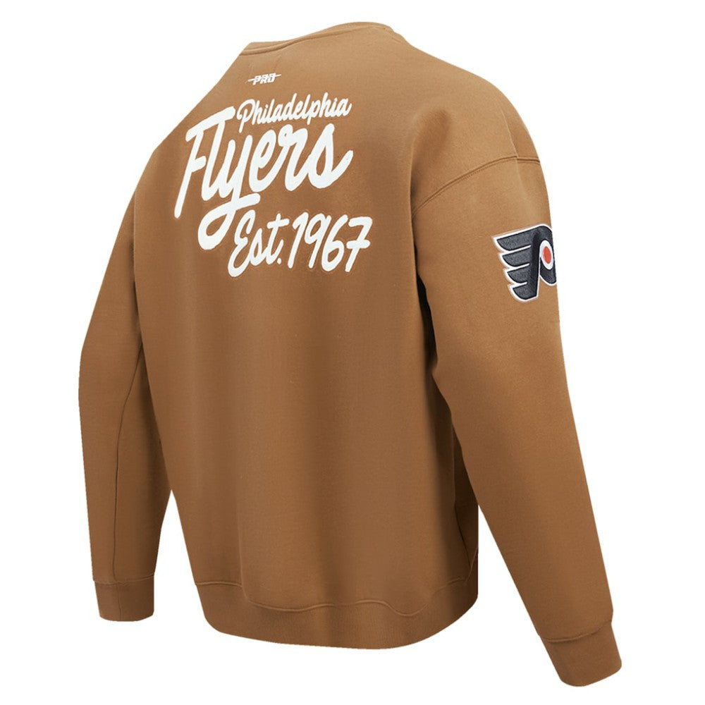 Philadelphia Flyers - Pro Standard Paint the City Pullover Sweatshirt Brown