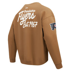 Philadelphia Flyers - Pro Standard Paint the City Pullover Sweatshirt Brown