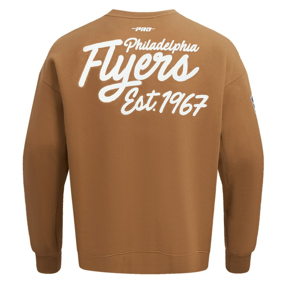 Philadelphia Flyers - Pro Standard Paint the City Pullover Sweatshirt Brown