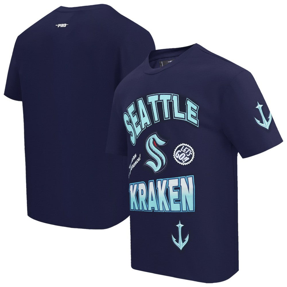 Seattle Kraken Pro Standard Turn It Up T-Shirt Deep Sea Blue