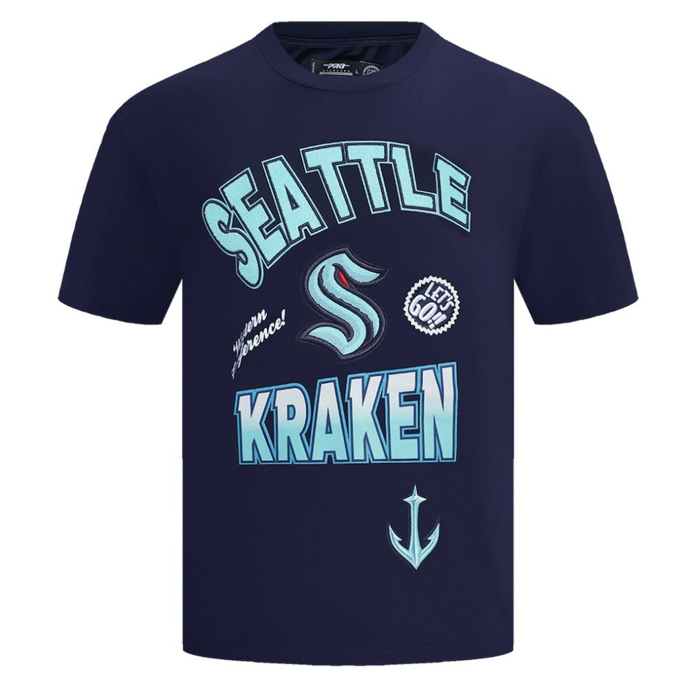 Seattle Kraken Pro Standard Turn It Up T-Shirt Deep Sea Blue