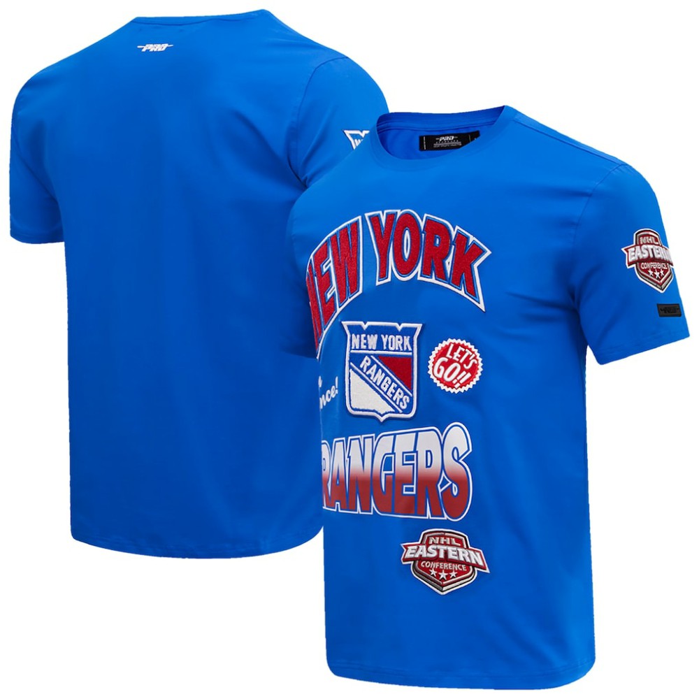 New York Rangers Pro Standard Turn It Up T-Shirt Blue