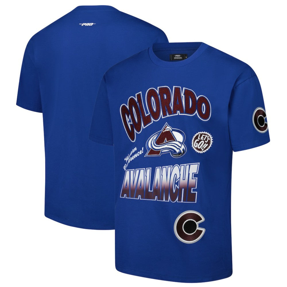 Colorado Avalanche - Pro Standard Turn It Up Dropped Shoulder T-Shirt Blue