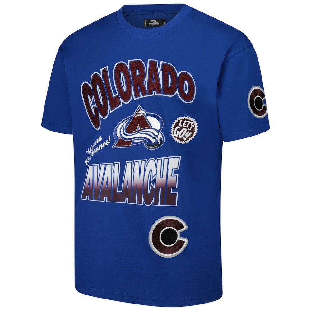 Colorado Avalanche - Pro Standard Turn It Up Dropped Shoulder T-Shirt Blue