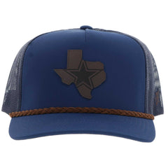 Dallas Cowboys HOOey State Patch Rope Trucker Adjustable Hat Navy - NFL
