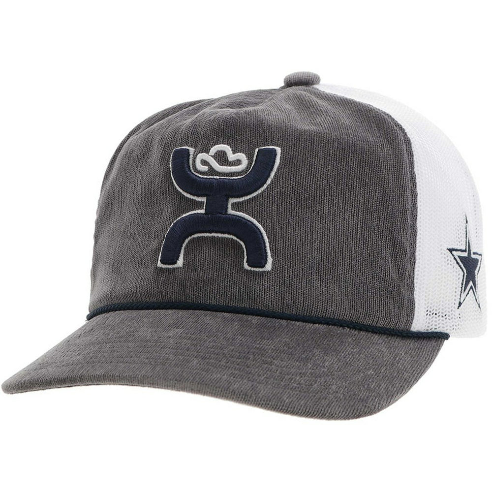 Dallas Cowboys HOOey H Cord Trucker Adjustable Hat Gray - NFL