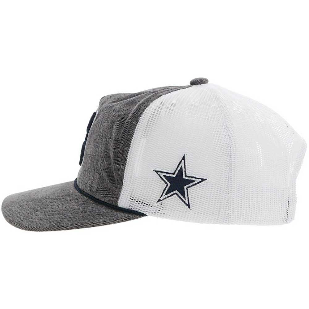 Dallas Cowboys HOOey H Cord Trucker Adjustable Hat Gray - NFL