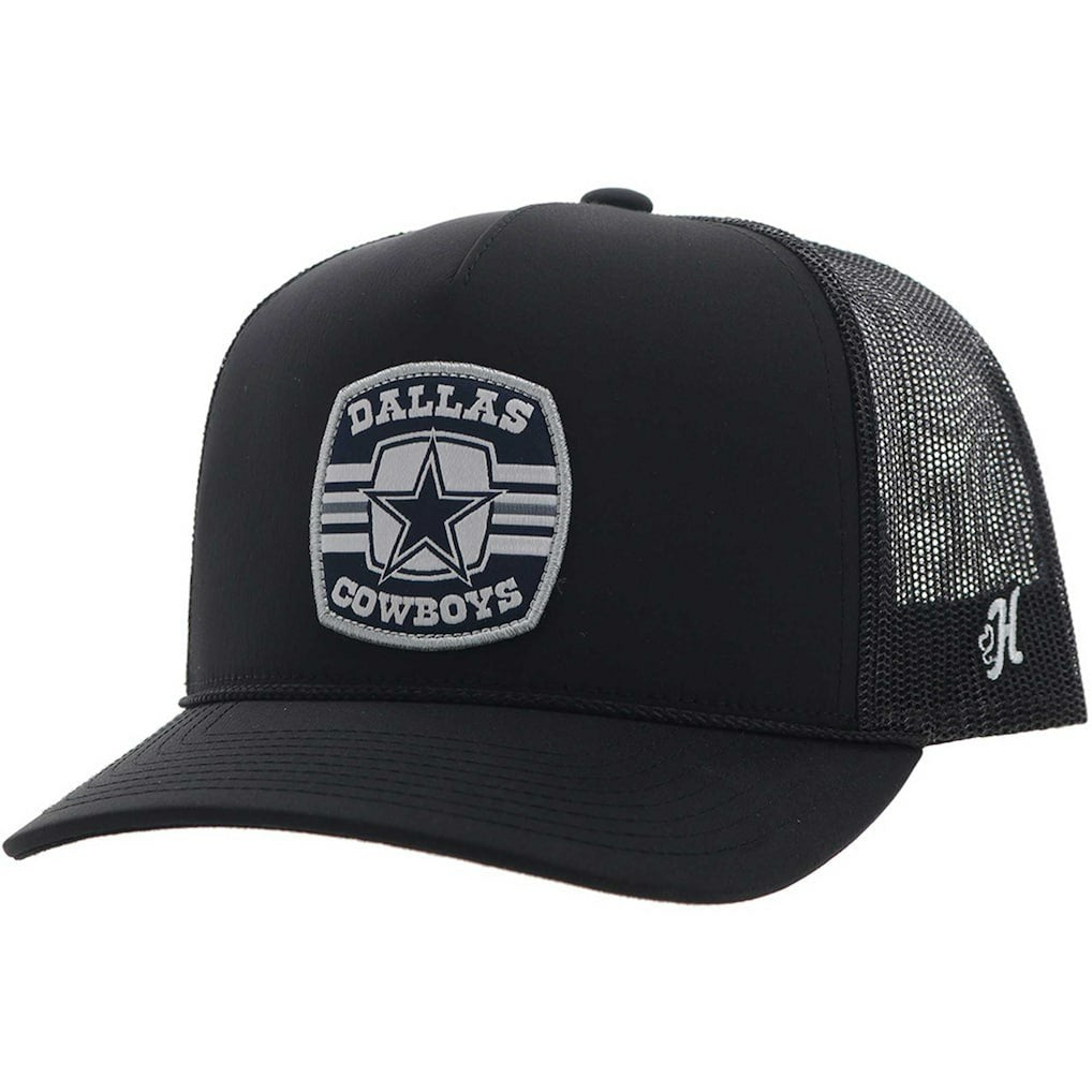 Dallas Cowboys HOOey Patch Rope Trucker Adjustable Hat Black - NFL