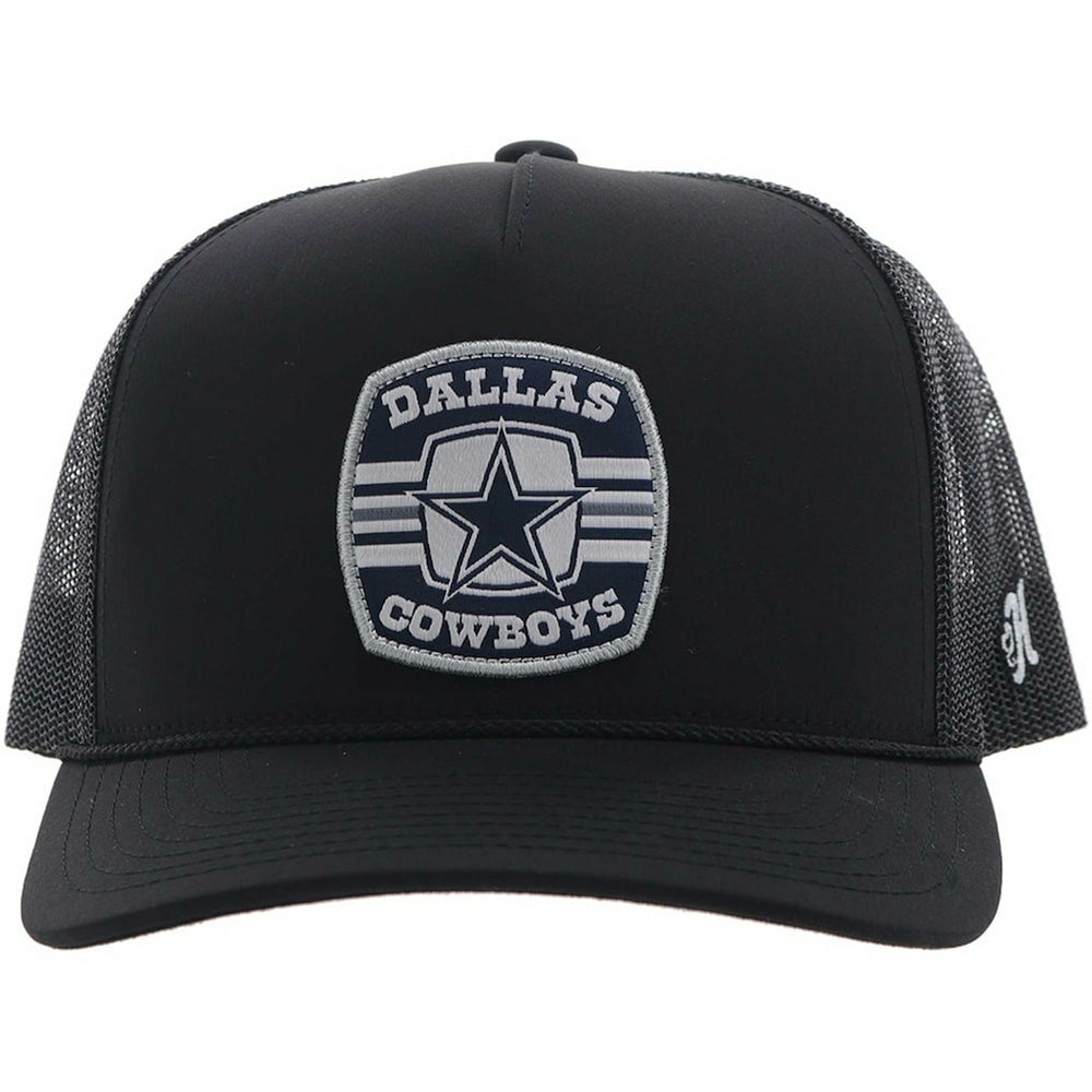 Dallas Cowboys HOOey Patch Rope Trucker Adjustable Hat Black - NFL