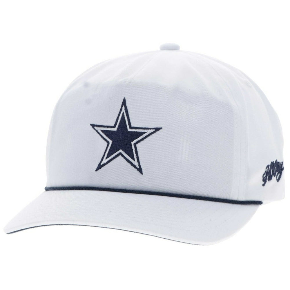 Dallas Cowboys HOOey Star Logo Rope Adjustable Hat White - NFL