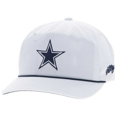 Dallas Cowboys HOOey Star Logo Rope Adjustable Hat White - NFL