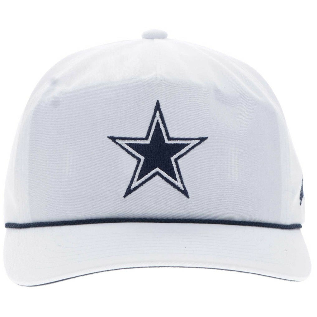 Dallas Cowboys HOOey Star Logo Rope Adjustable Hat White - NFL