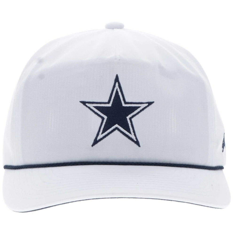 Dallas Cowboys HOOey Star Logo Rope Adjustable Hat White - NFL