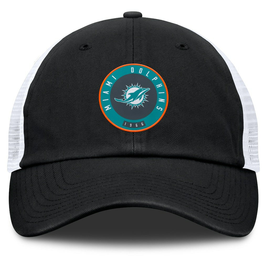 Miami Dolphins Averie Trucker Adjustable Hat Black - Fanatics