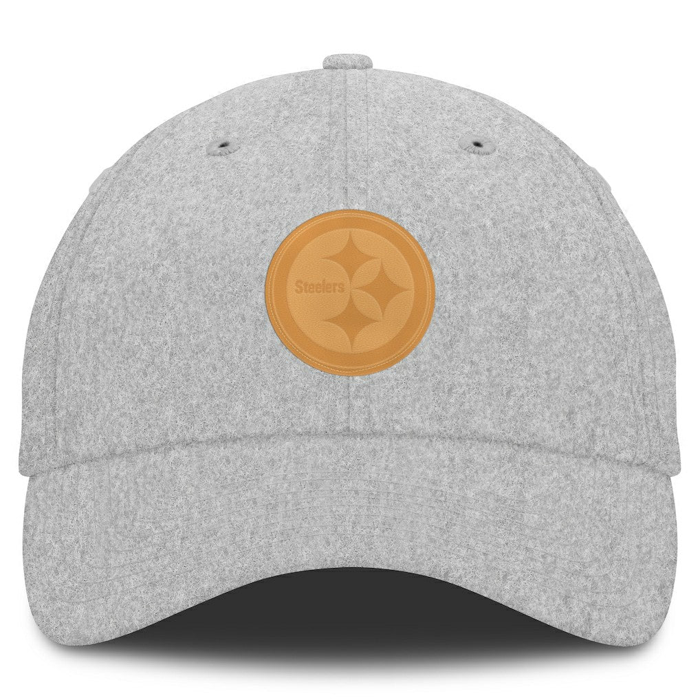 Pittsburgh Steelers Front Office Adjustable Hat Heather Gray - Fanatics