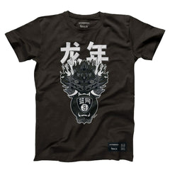 NBA - Brooklyn Nets Hyperfly Unisex Year of the Dragon Lunar New Year Collection T-Shirt - Heather Black