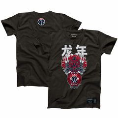NBA - Washington Wizards Hyperfly Unisex Year of the Dragon Lunar New Year Collection T-Shirt - Heather Black