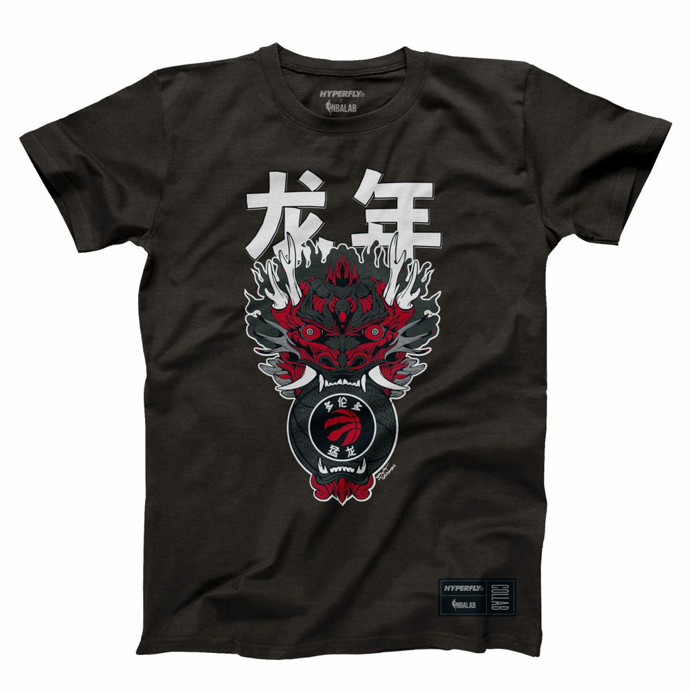 NBA - Toronto Raptors Hyperfly Unisex Year of the Dragon Lunar New Year Collection T-Shirt - Heather Black