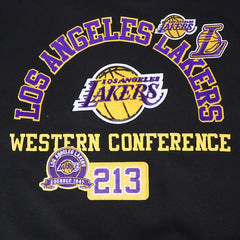 NBA - Los Angeles Lakers Pro Standard Women's Area Code Cropped Pullover Sweatshirt - Black