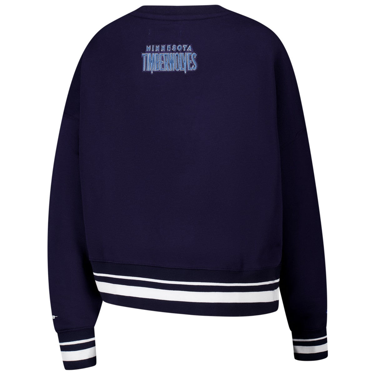 NBA - Minnesota Timberwolves Pro Standard Women's Area Code Cropped Pullover Sweatshirt - Navy