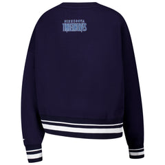 NBA - Minnesota Timberwolves Pro Standard Women's Area Code Cropped Pullover Sweatshirt - Navy