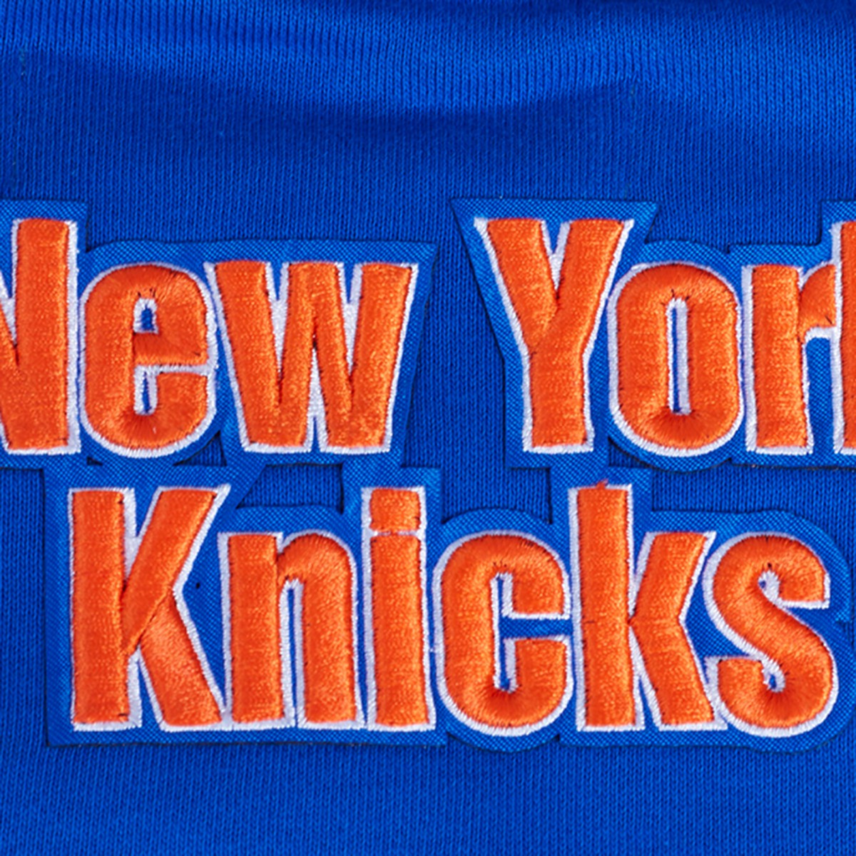 NBA - New York Knicks Pro Standard Women's Area Code Cropped Pullover Sweatshirt - Blue