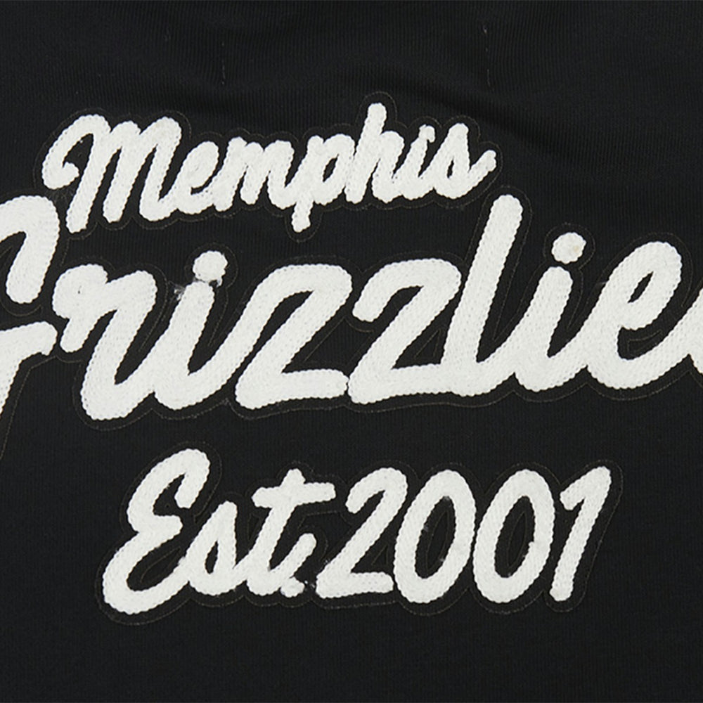 NBA - Memphis Grizzlies Pro Standard Women's Paint The City Cropped Pullover Sweatshirt - Black