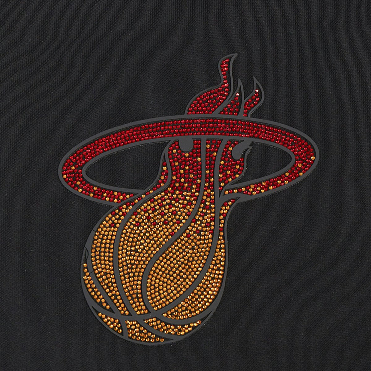 NBA - Miami Heat Pro Standard Women's Jewels Cropped Pullover Hoodie - Black