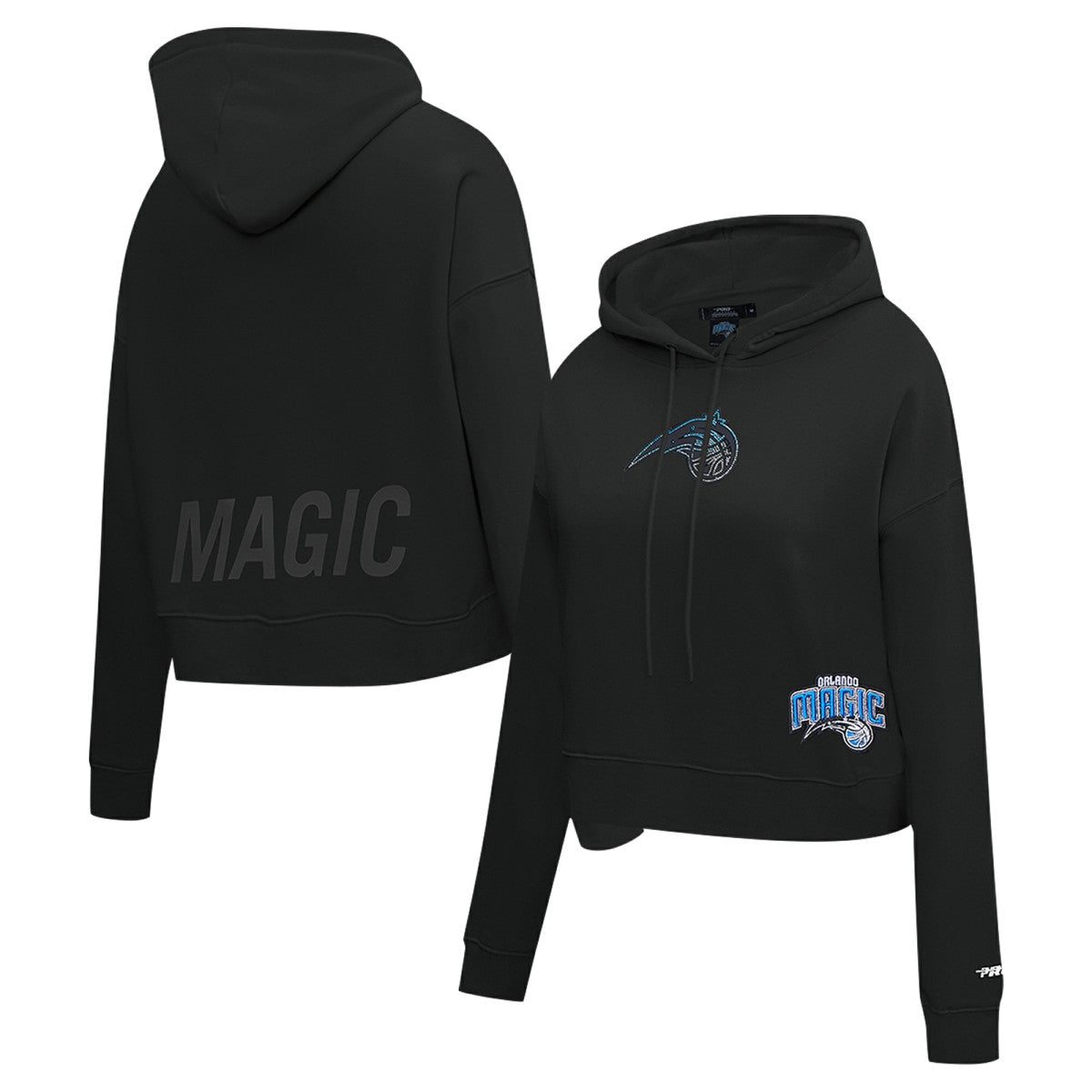 NBA - Orlando Magic Pro Standard Women's Jewels Cropped Pullover Hoodie - Black
