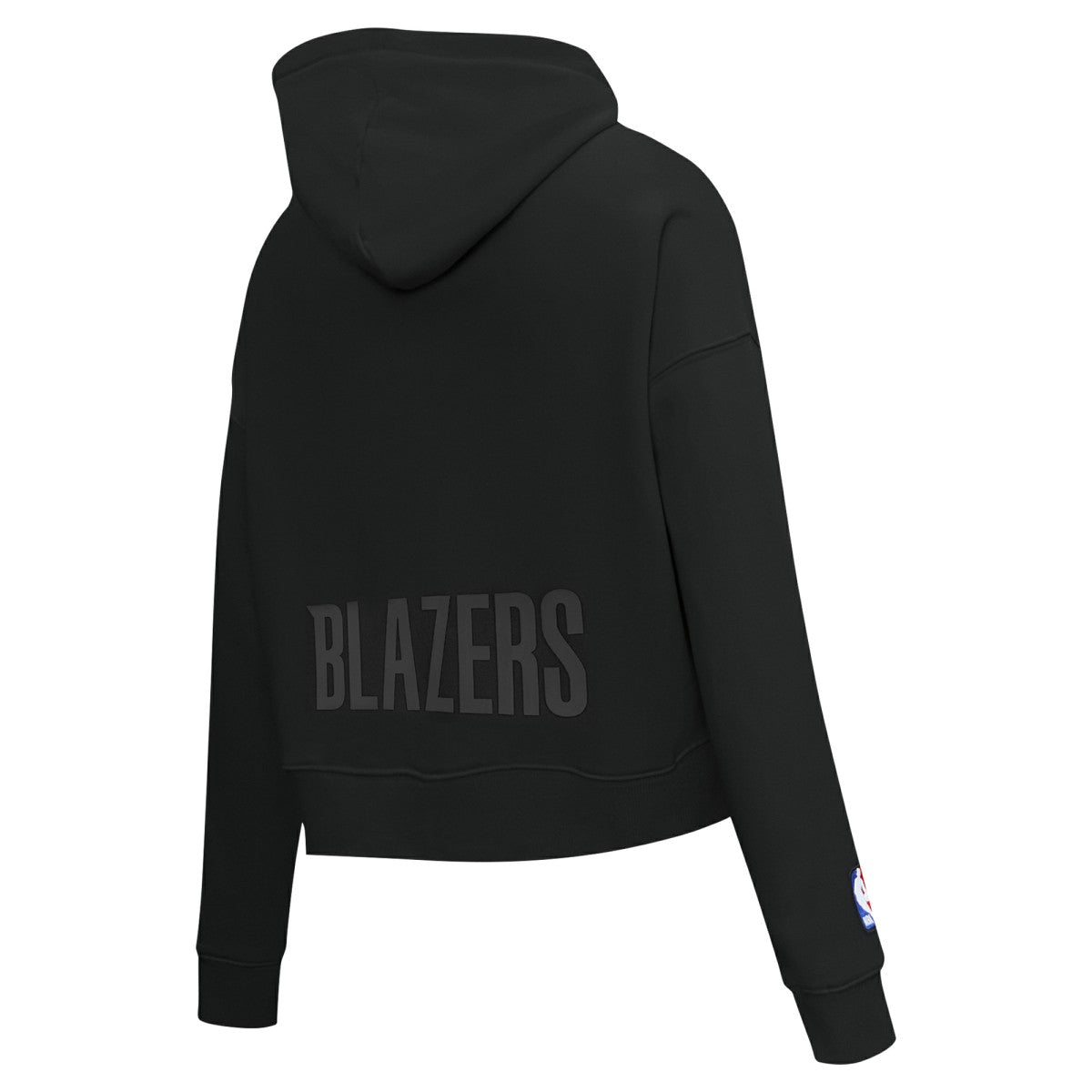 NBA - Portland Trail Blazers Pro Standard Women's Jewels Cropped Pullover Hoodie - Black