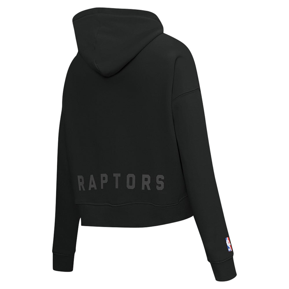 NBA - Toronto Raptors Pro Standard Women's Jewels Cropped Pullover Hoodie - Black