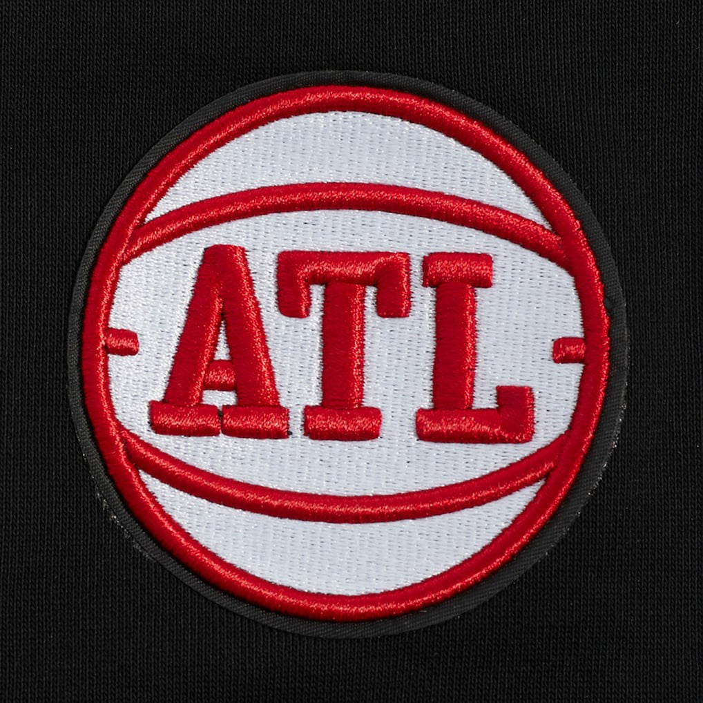 NBA - Atlanta Hawks Pro Standard Women's Jewels Cropped Pullover Hoodie - Black