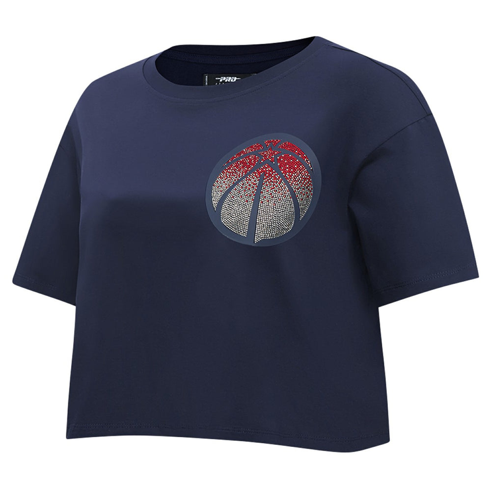 NBA - Washington Wizards Pro Standard Women's Jewels Boxy Cropped T-Shirt - Navy