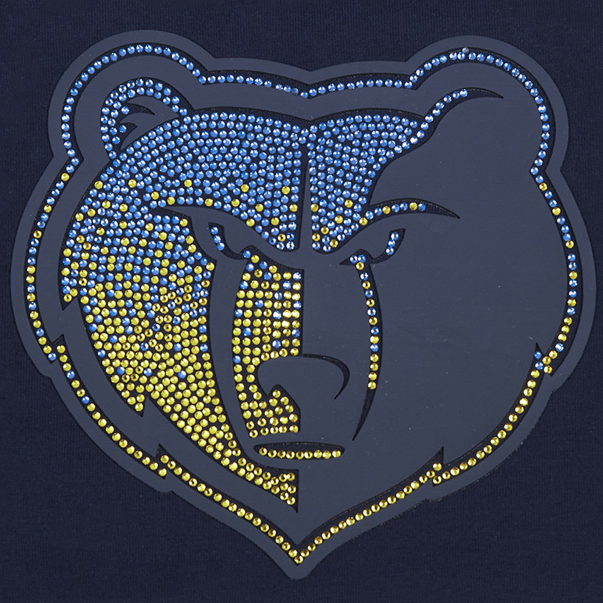 NBA - Memphis Grizzlies Pro Standard Women's Jewels Boxy Cropped T-Shirt - Navy