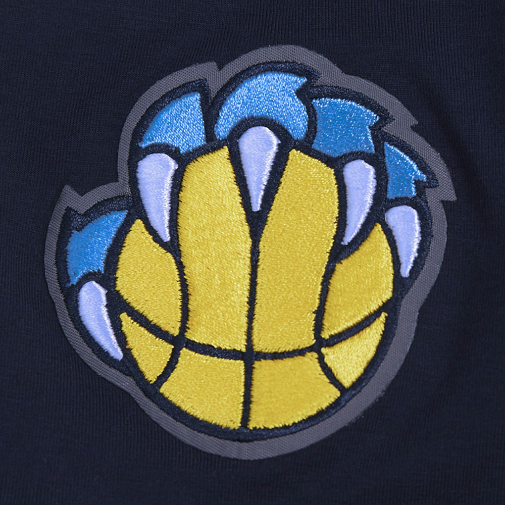 NBA - Memphis Grizzlies Pro Standard Women's Jewels Boxy Cropped T-Shirt - Navy