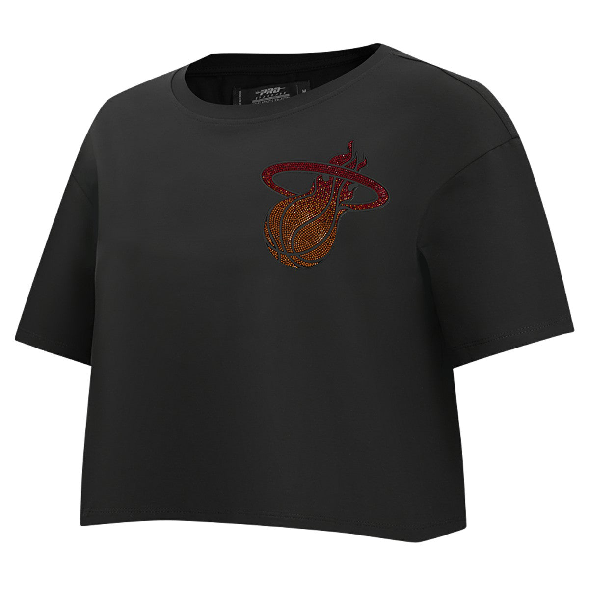 NBA - Miami Heat Pro Standard Women's Jewels Boxy Cropped T-Shirt - Black