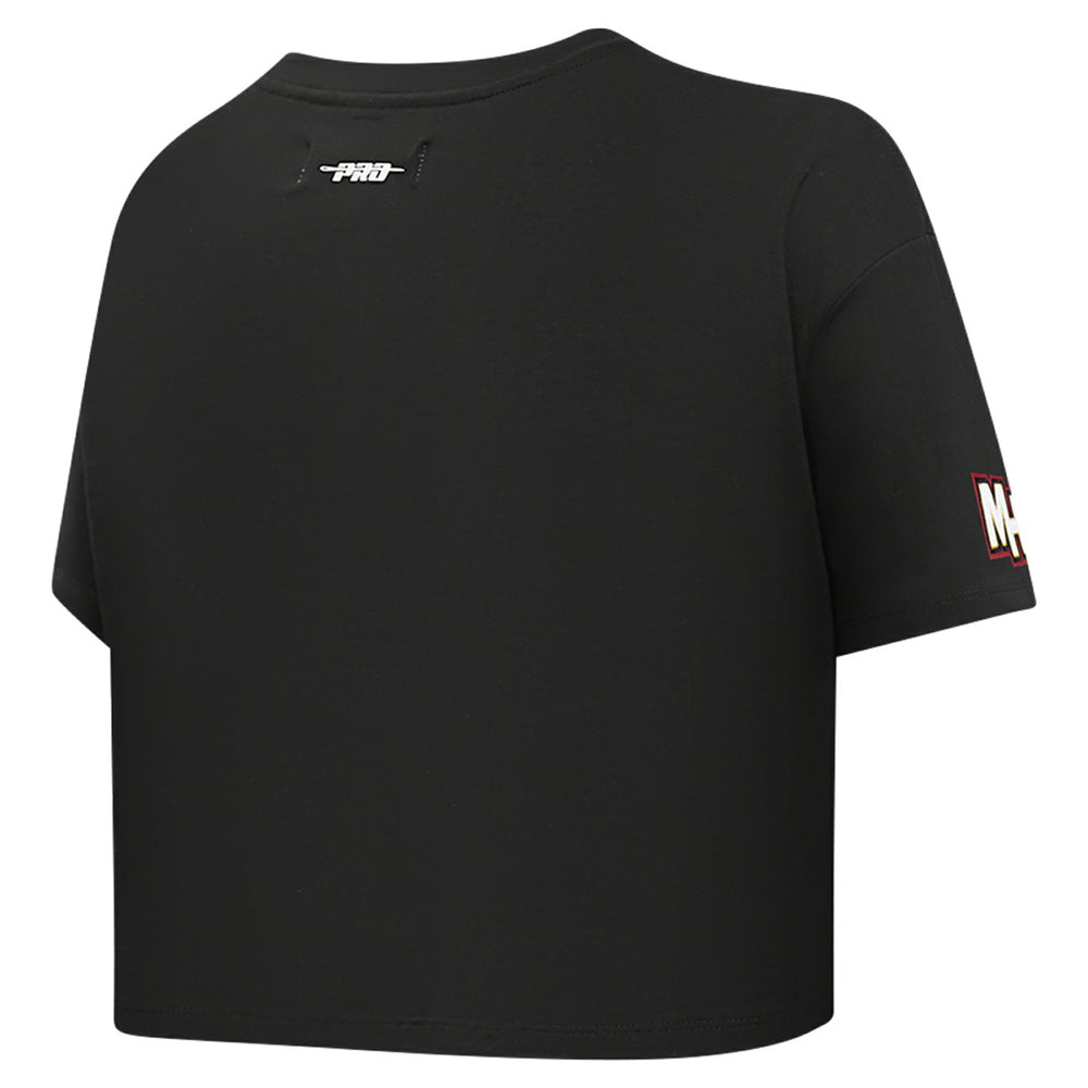 NBA - Miami Heat Pro Standard Women's Jewels Boxy Cropped T-Shirt - Black