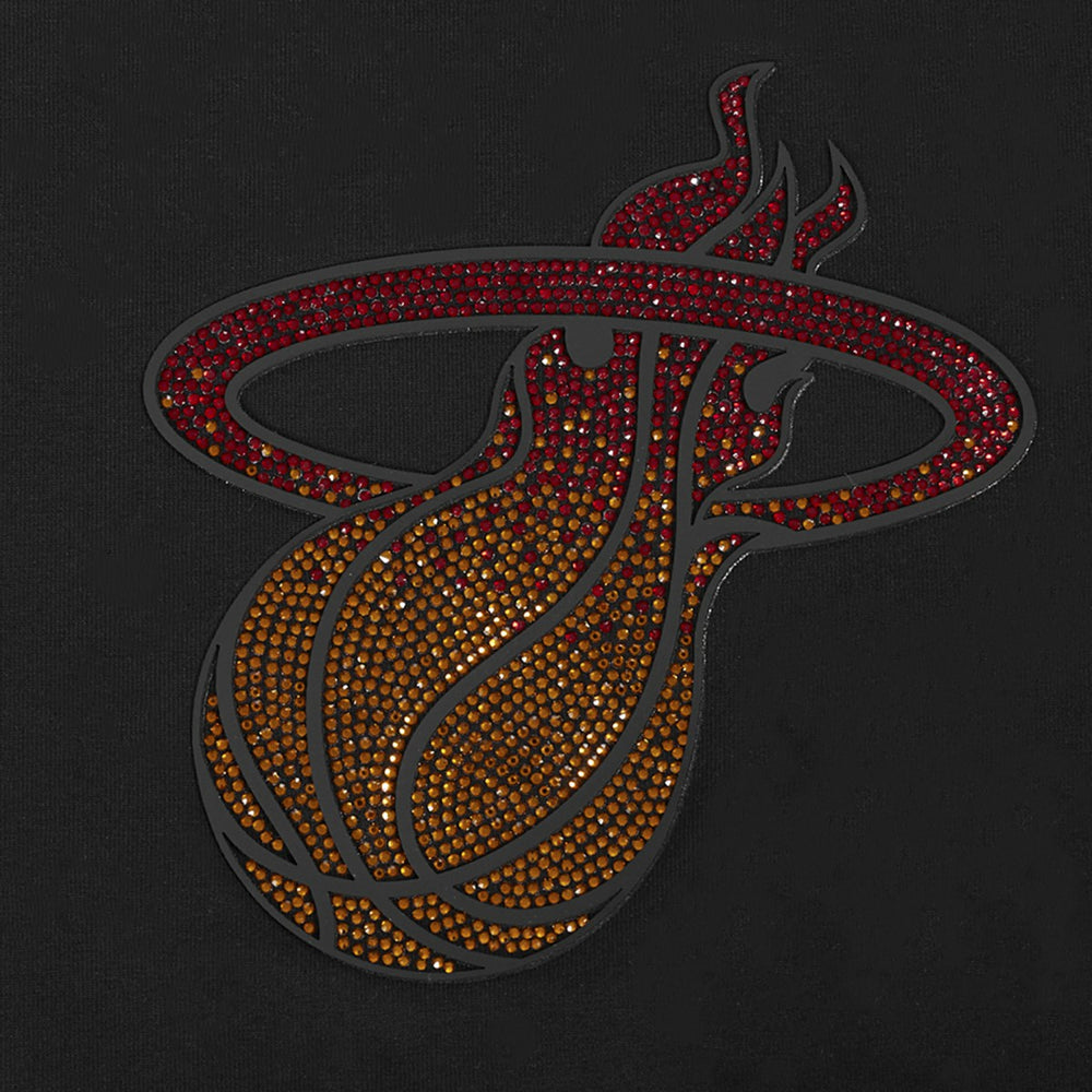 NBA - Miami Heat Pro Standard Women's Jewels Boxy Cropped T-Shirt - Black