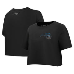 NBA - Orlando Magic Pro Standard Women's Jewels Boxy Cropped T-Shirt - Black
