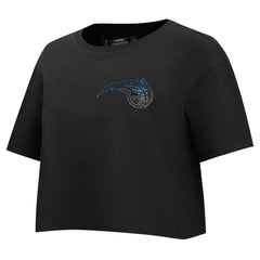NBA - Orlando Magic Pro Standard Women's Jewels Boxy Cropped T-Shirt - Black