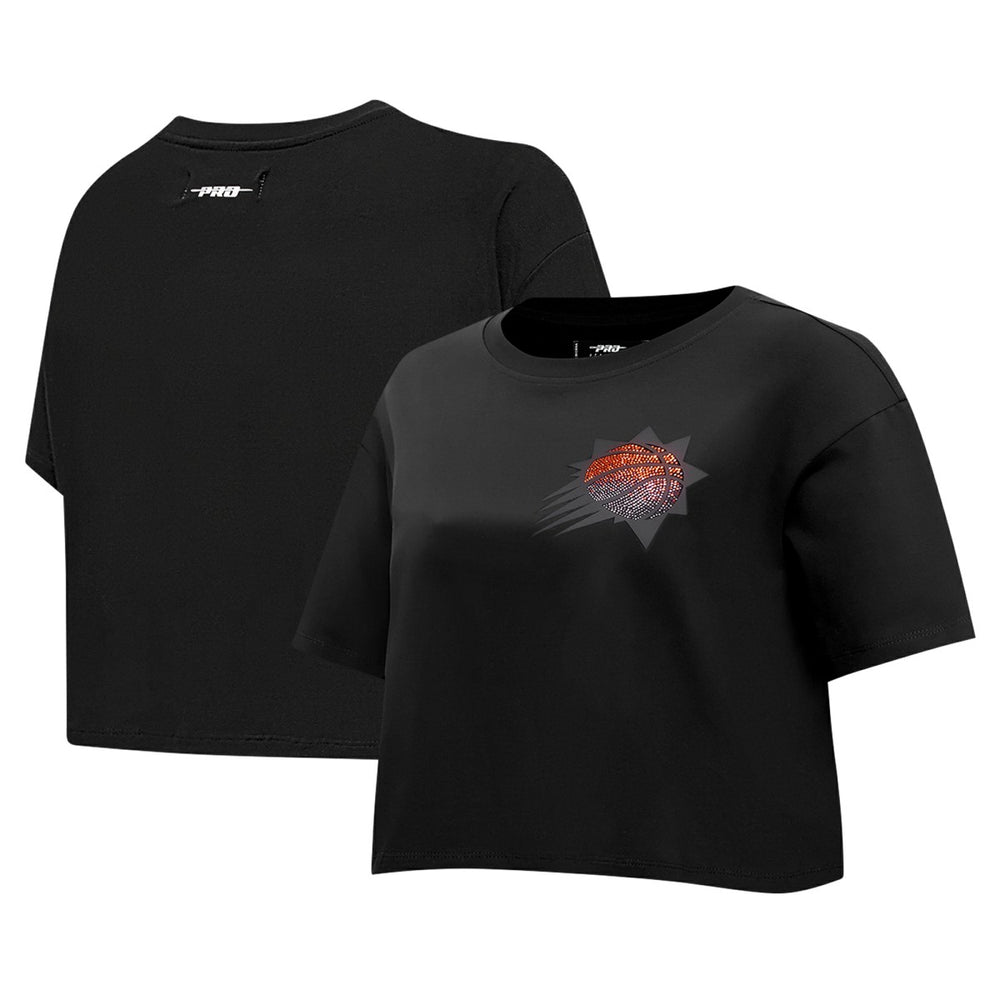 NBA - Phoenix Suns Pro Standard Women's Jewels Boxy Cropped T-Shirt - Black