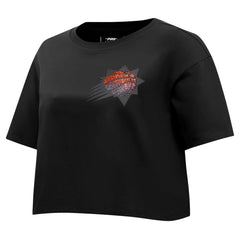 NBA - Phoenix Suns Pro Standard Women's Jewels Boxy Cropped T-Shirt - Black