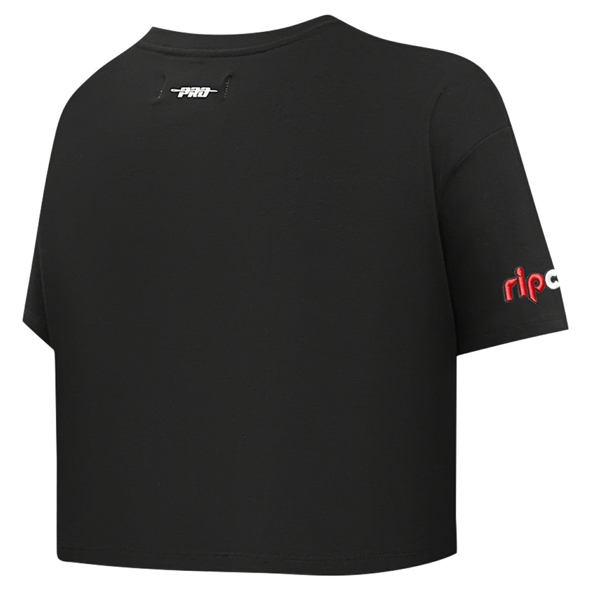 NBA - Portland Trail Blazers Pro Standard Women's Jewels Boxy Cropped T-Shirt - Black