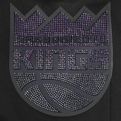 NBA - Sacramento Kings Pro Standard Women's Jewels Boxy Cropped T-Shirt - Black